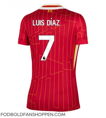 Liverpool Luis Diaz #7 Hjemmebanetrøje Dame 2024-25 Kortærmet